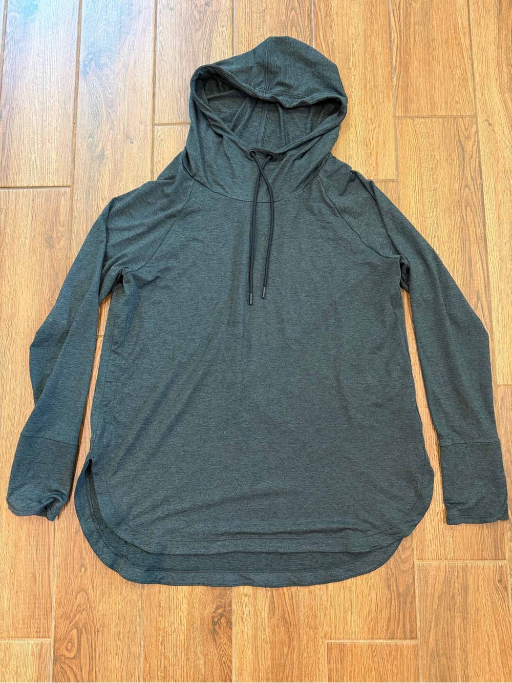 Athleta Women's Gray Jersey Pullover Hoodie Size XL